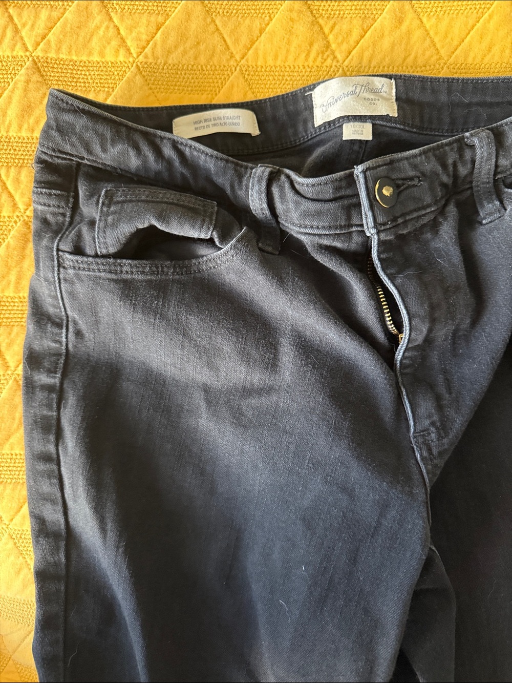 Universal Thread Women's Straight Leg Jeans in black (two pairs) - Picture 9 of 15